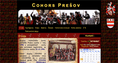 Desktop Screenshot of cohors.sk