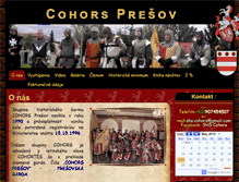 Tablet Screenshot of cohors.sk